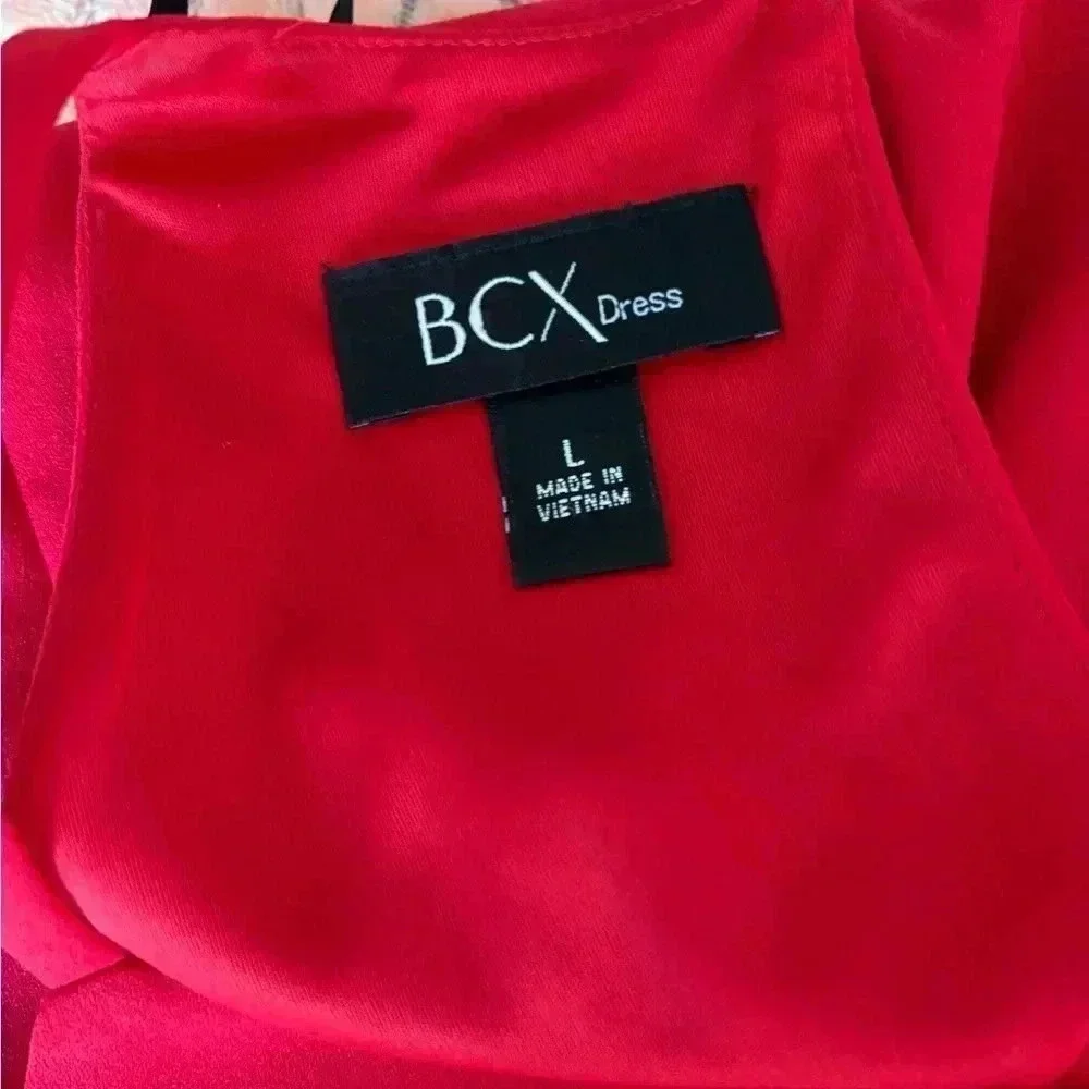 Red Rhinestone BCX Bodycon Dress - Picture 13 of 16